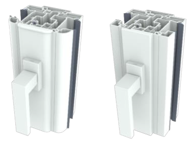 Coupe du profilé PVC de la gamme Confort