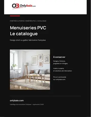 Couverture Onlybaie : Catalogue fenêtres PVC