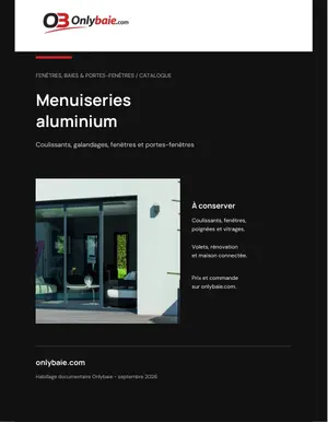 Couverture Onlybaie : Catalogue menuiseries aluminium