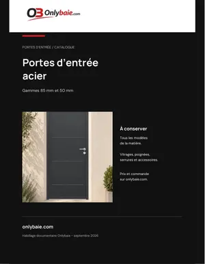 Aperçu : Catalogue portes d’entrée acier