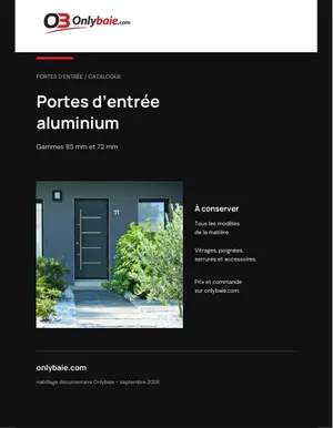 Aperçu : Catalogue portes d’entrée aluminium