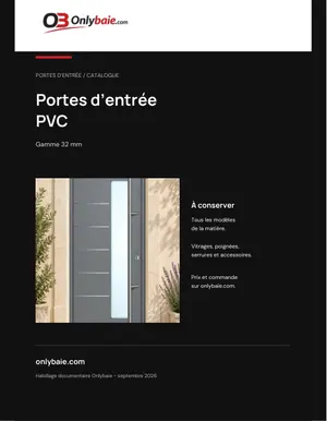 Aperçu : Catalogue portes d’entrée PVC