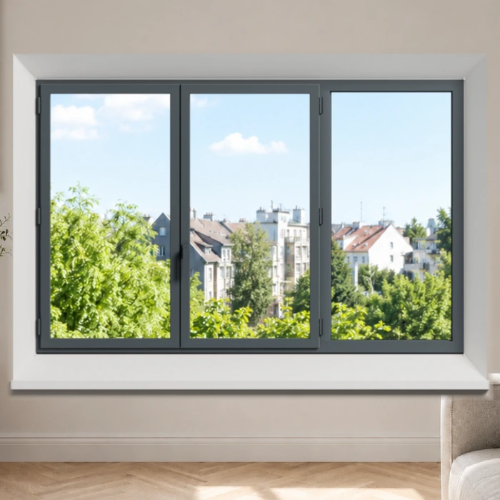 Fenêtre aluminium 3 vantaux sur mesure