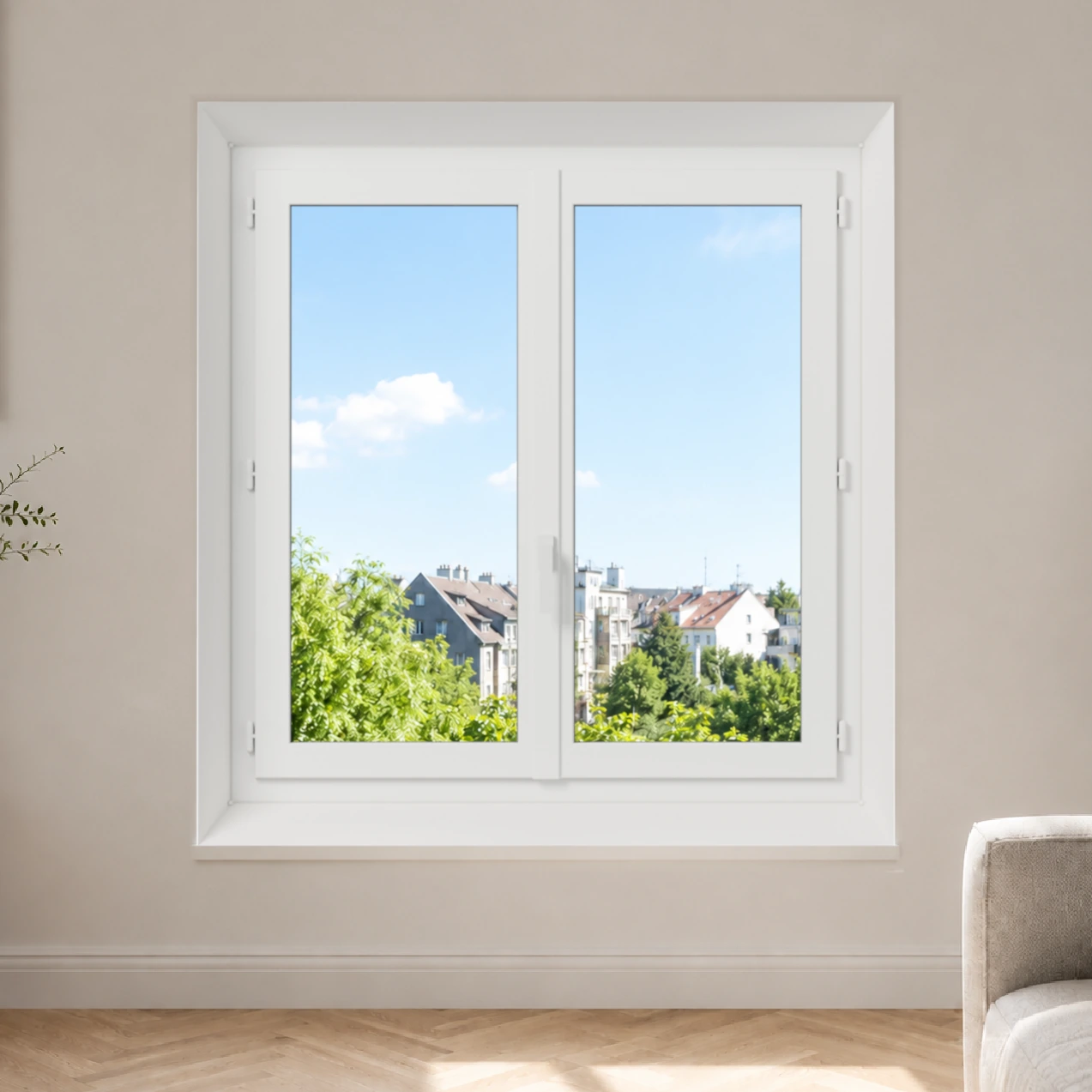 Fenêtre PVC 2 vantaux