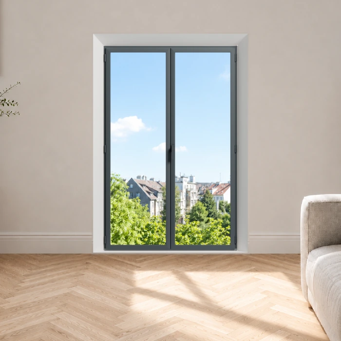 Porte-fenêtre aluminium 2 vantaux sur mesure