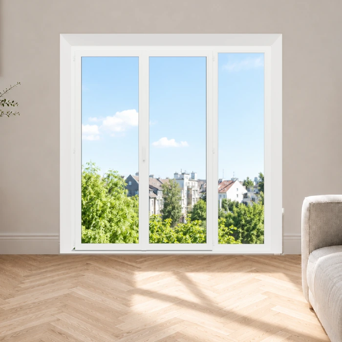 Porte-fenêtre PVC 3 vantaux sur mesure