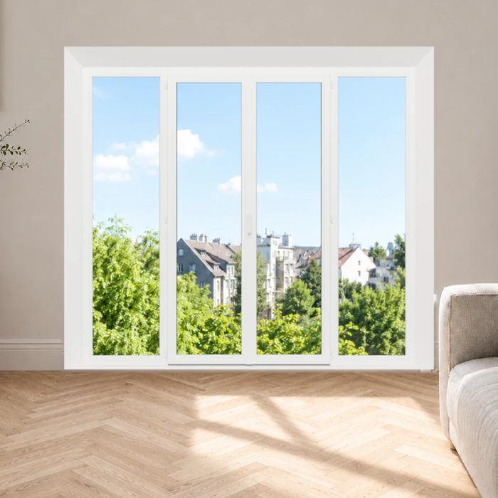 Porte-fenêtre PVC 4 vantaux sur mesure