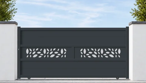 Portail coulissant AT20-01 — Composition AT20 · décor 01
