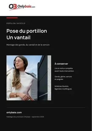 Couverture Onlybaie : Pose du portillon