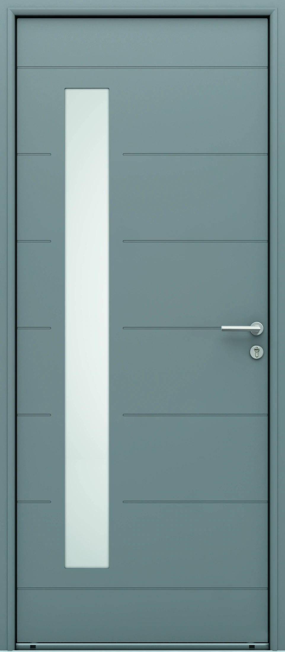 Porte d’entrée aluminium vitrée Stella sur mesure