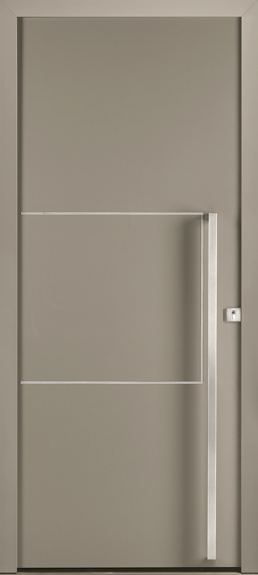 Porte d’entrée aluminium pleine Kyria sur mesure