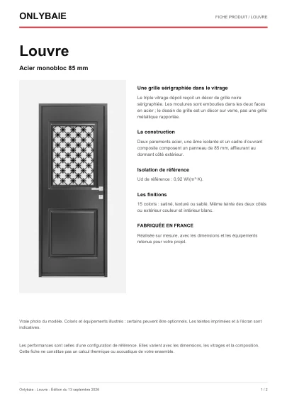 Aperçu : Fiche technique Louvre