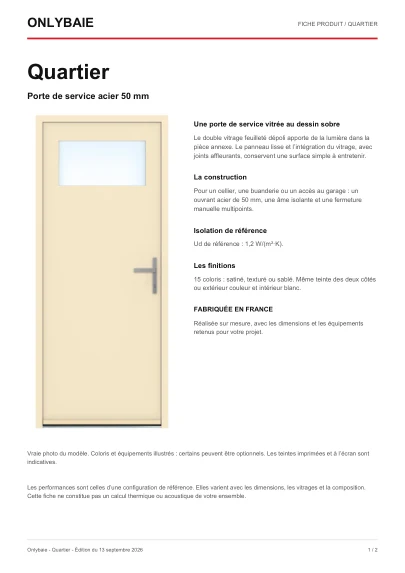 Aperçu : Fiche technique Quartier