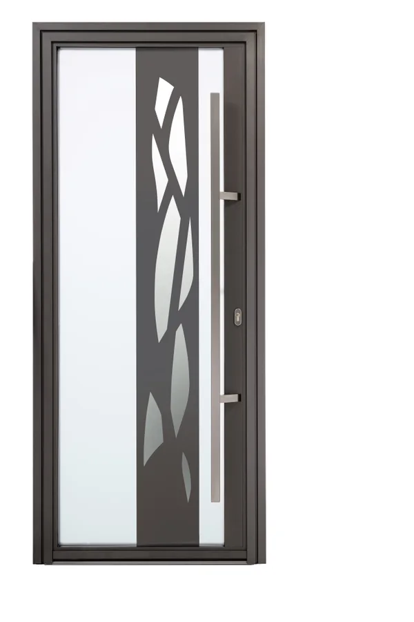 Porte d’entrée aluminium Cristallin-s