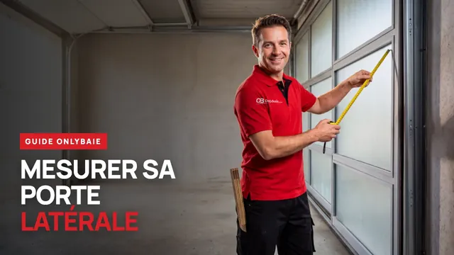 Poseur Onlybaie mesurant un garage pour une porte latérale