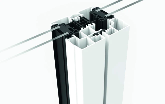Coupe du battement standard droit vue intérieure : 96 mm