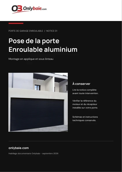 Couverture Onlybaie : Pose de la porte