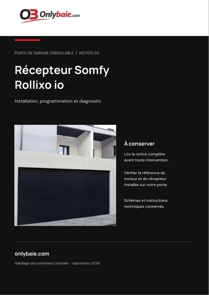 Couverture Onlybaie : Somfy · Rollixo io