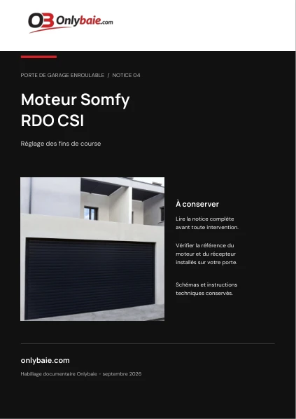 Couverture Onlybaie : Somfy · RDO CSI