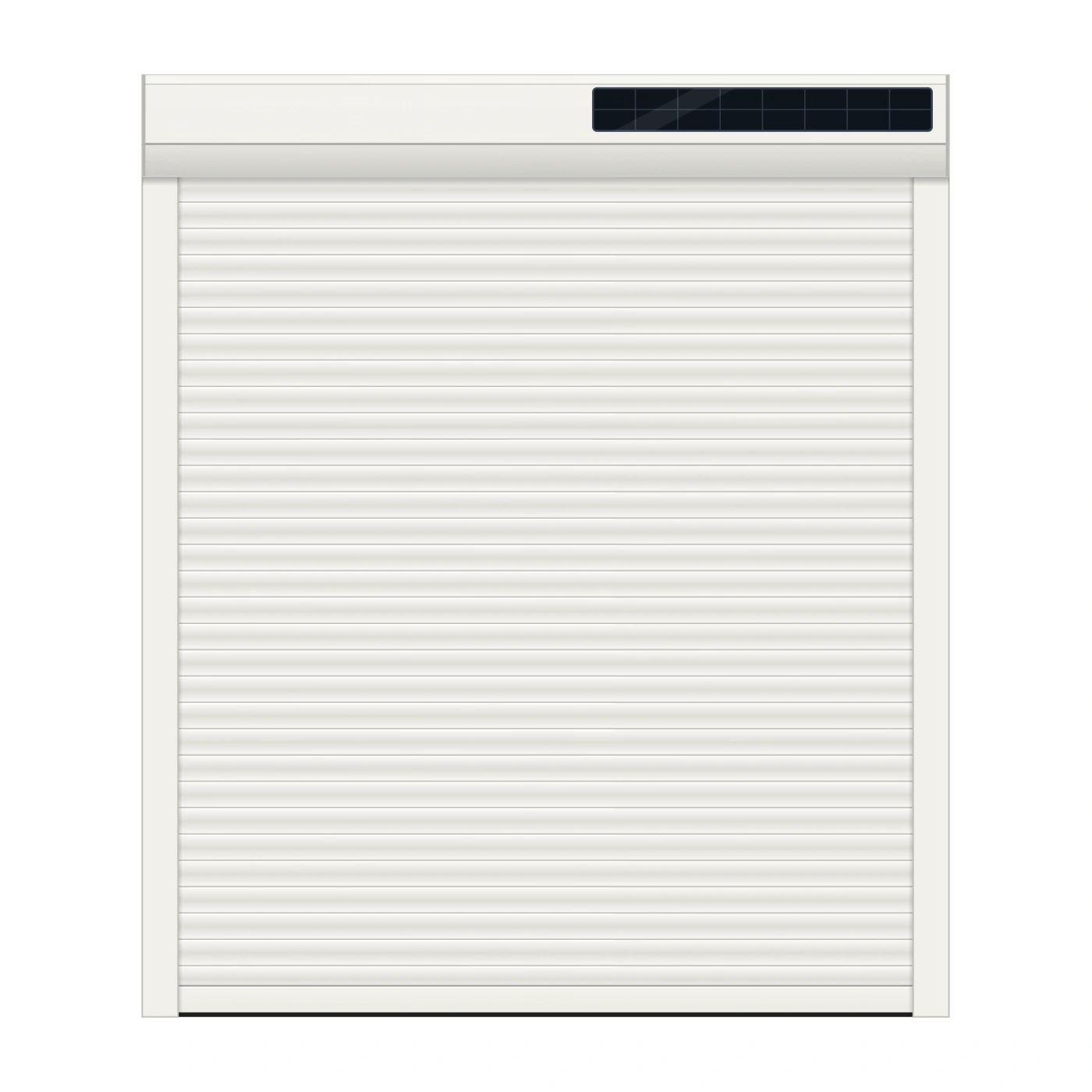 Volet roulant rénovation aluminium TELCO solaire – 1200 × 1400 mm – Blanc