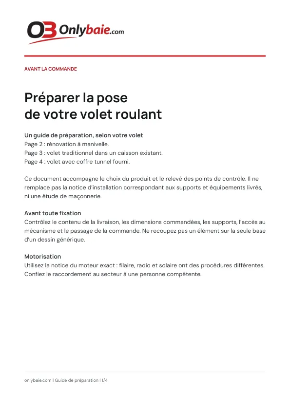 Couverture : Préparer votre installation