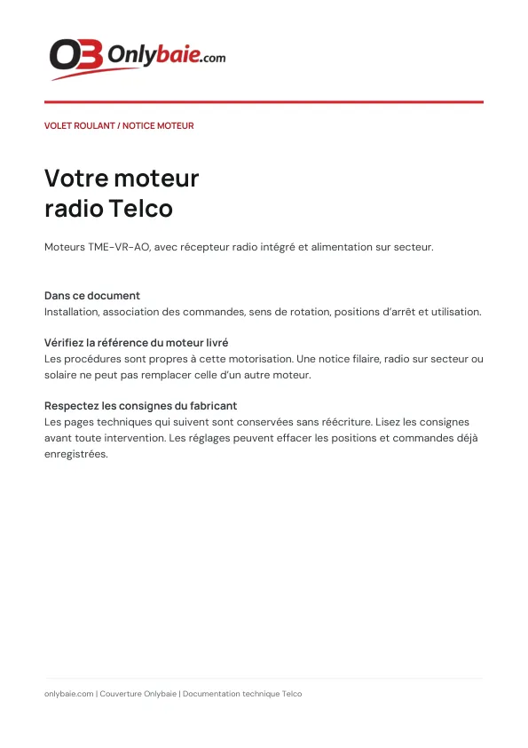 Couverture : Programmer le moteur Telco radio